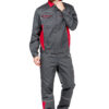 Костюм "Страйк 2" Safe серый/красный (р. 64-66, рост 170-176)