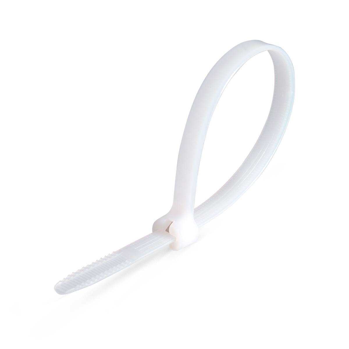 Стяжки нейлоновые КСЗ 5х250 (бел) (100шт)