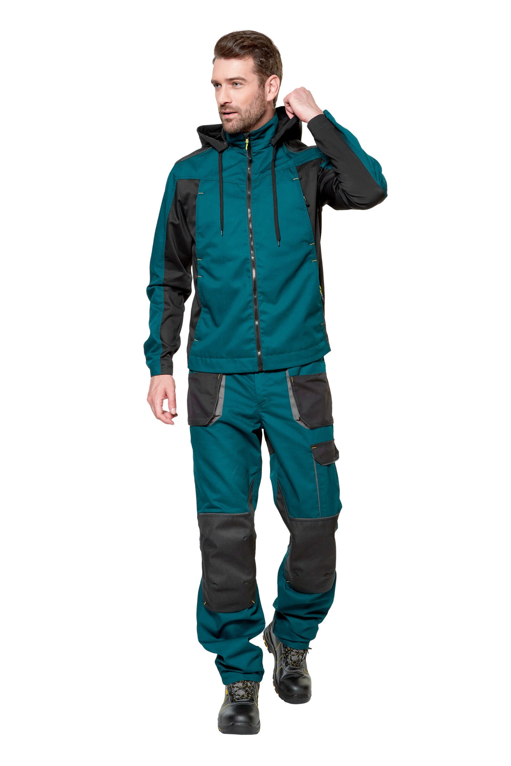 Куртка "Снейк" т.бирюзовый/черный (р. 64-66, рост 170-176)