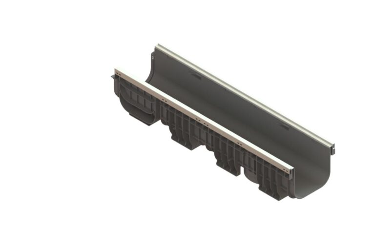 Лоток водоотводный пластиковый PolyMax Basic DN200 H200 усиленный