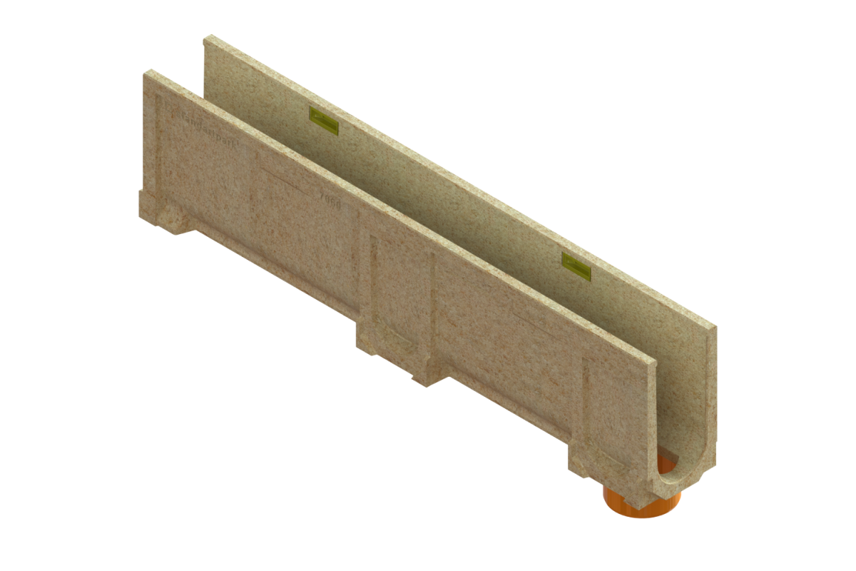 Лоток водоотводный полимербетонный CompoMax Basic DN100 h250 — изображение 2