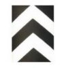 Маска для пластикового дорожного разделительного буфера / осевого буфера, пленка тип Б, черно-белая вертикальная разметка