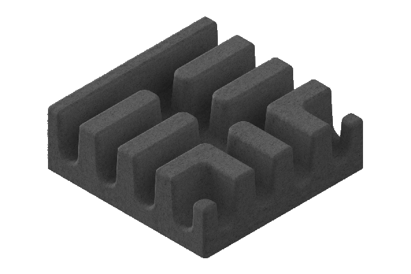 Модуль Т-образного соединения лотков 150х150 черный