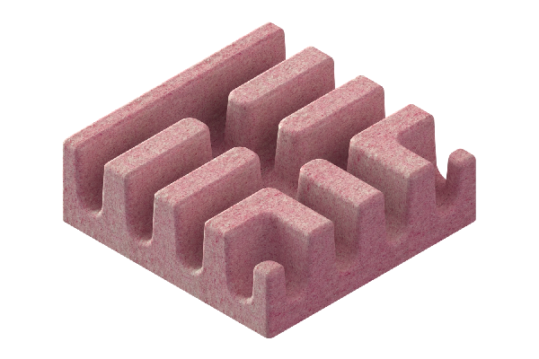 Модуль Т-образного соединения лотков 150х150 красный