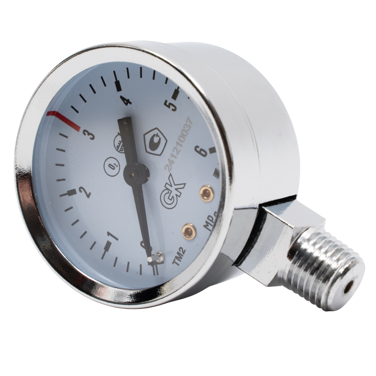 Манометр Кислородный 3/6 МПа, 50 мм, NPT1/4 KRASS