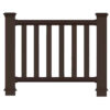 Ограждение ДПК holzhof woodstyle секция 1 м.п., с тиснением 3D,