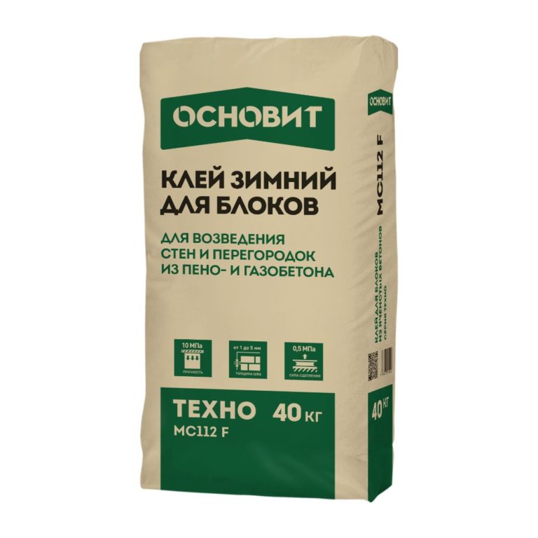 ТЕХНО клей монтажный MC112 F зимний ОСНОВИТ