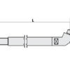 FUBAG Нижнее плечо наклонное O 22 х 125мм для серии SG 4-6