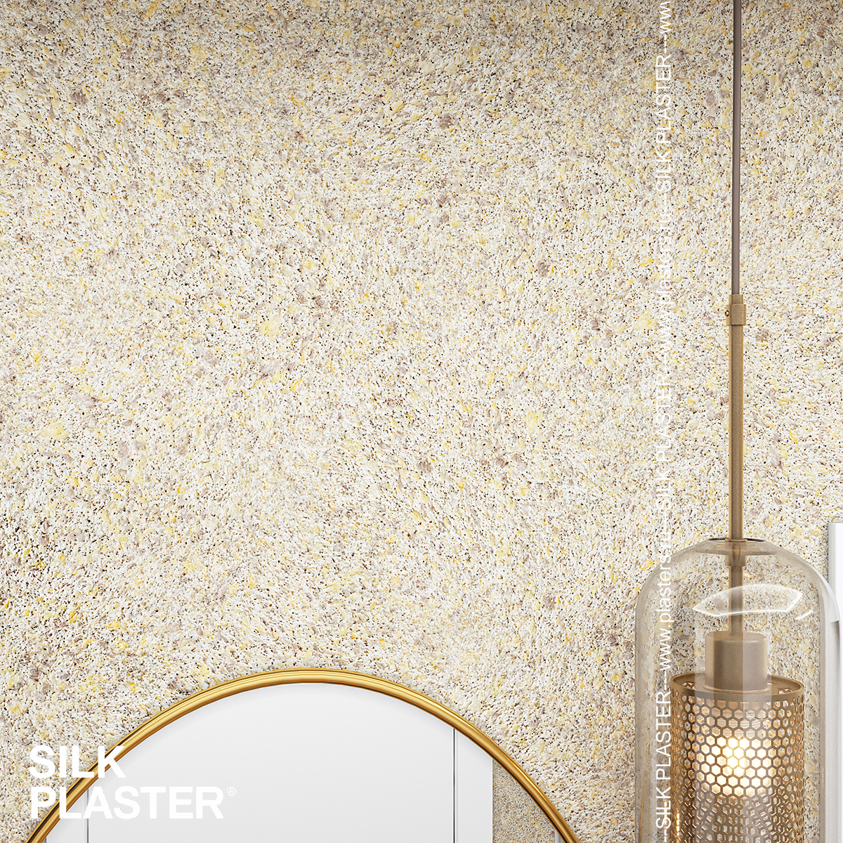 Жидкие обои Silk Plaster Жидкие обои Жидкие обои Prestige 408, Бежевый Коричневый Желтый — изображение 4