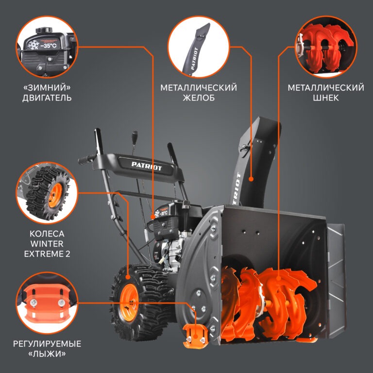 Снегоуборщик бензиновый PATRIOT PRO 750 — изображение 2