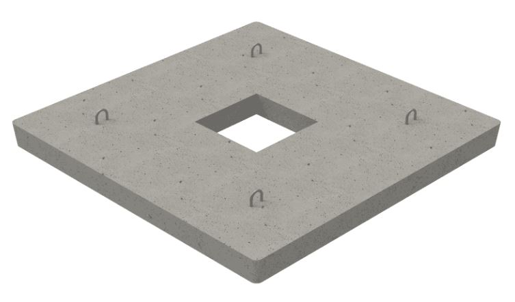Плита опорная ПЯП-ДВ H=100