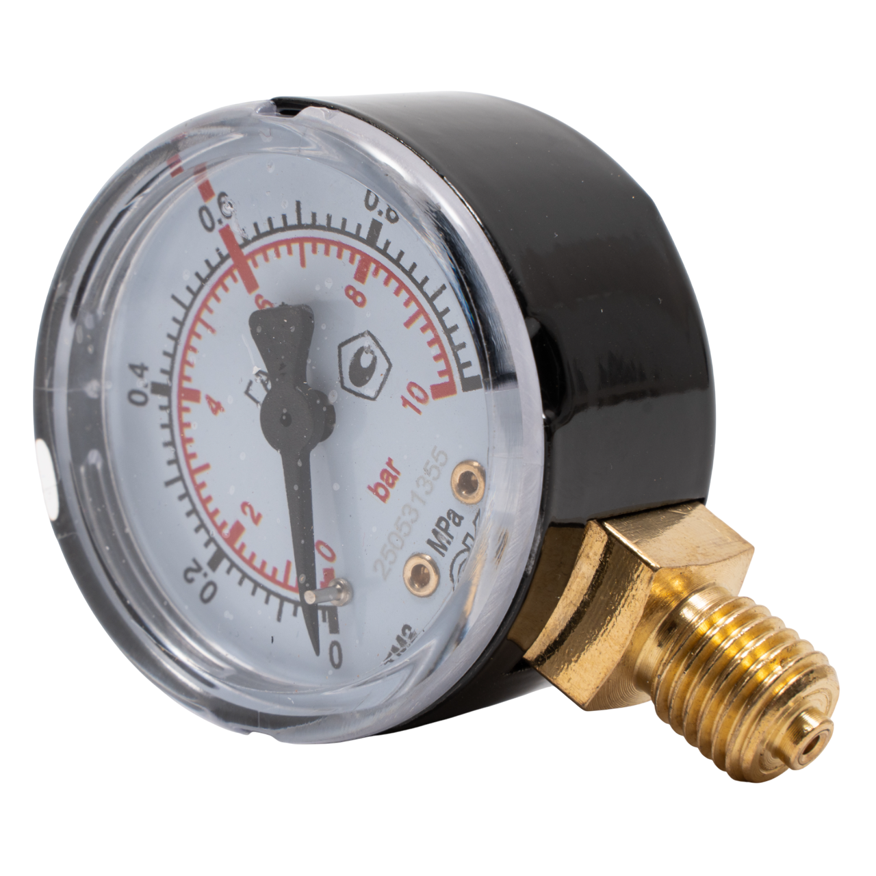 Манометр Газовый 0,6/1 МПа, 50 мм, М12х1,5 KRASS