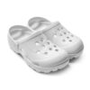 Сабо ЭВА с перфорацией, с ремешком, белый (женские) (р.41)