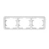 Рамка 3-х постовая Mimoza 22013, горизонтальная, белая