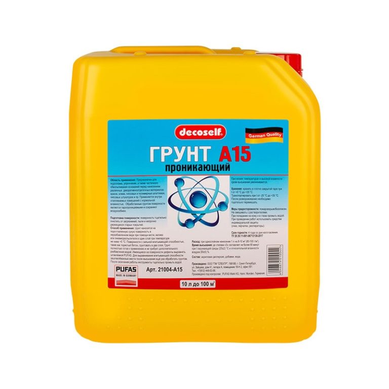 Грунтовка проникающая Pufas Decoself A15 (10 л)