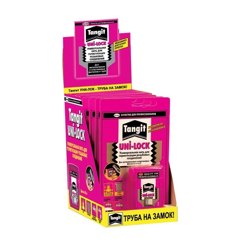 Нить для гермет. резьб. соед. Henkel Тангит Uni-Lock блист-карта, 20 м