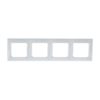 Рамка 4-х постовая Valena 694255, универсальная, белая