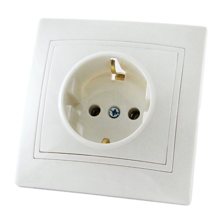 Розетка с/у Таймыр SQ1814-0012, 1 гнездо, с/з, белая
