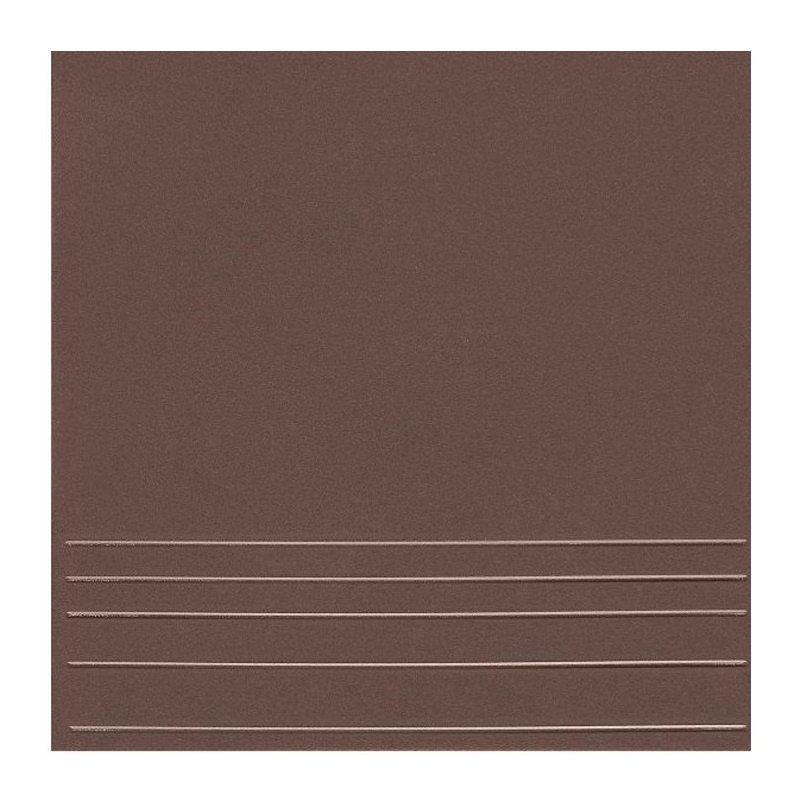 Ступень керамогранит Керамин Амстердам 4, коричневая, 298х298х8 мм