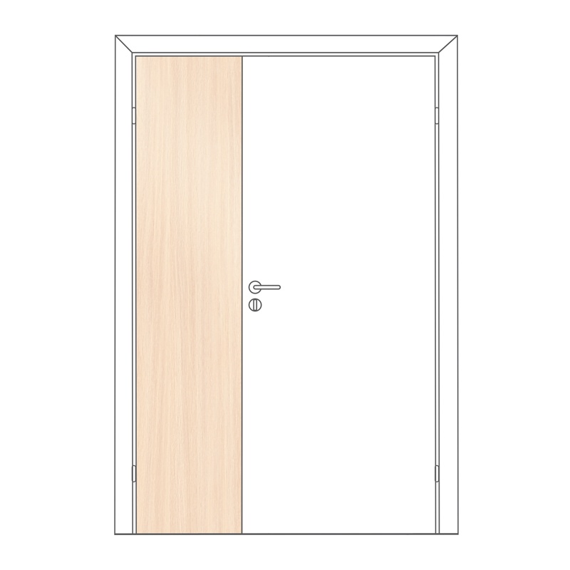 Полотно дверное ответка Olovi, глухое, дуб беленый, б/п, с/ф (300х2000 мм) — изображение 2