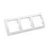 Рамка 3-х постовая Master Р403, горизонтальная, белая