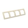 Рамка 4-х постовая Master Р404-01, горизонтальная, слоновая кость