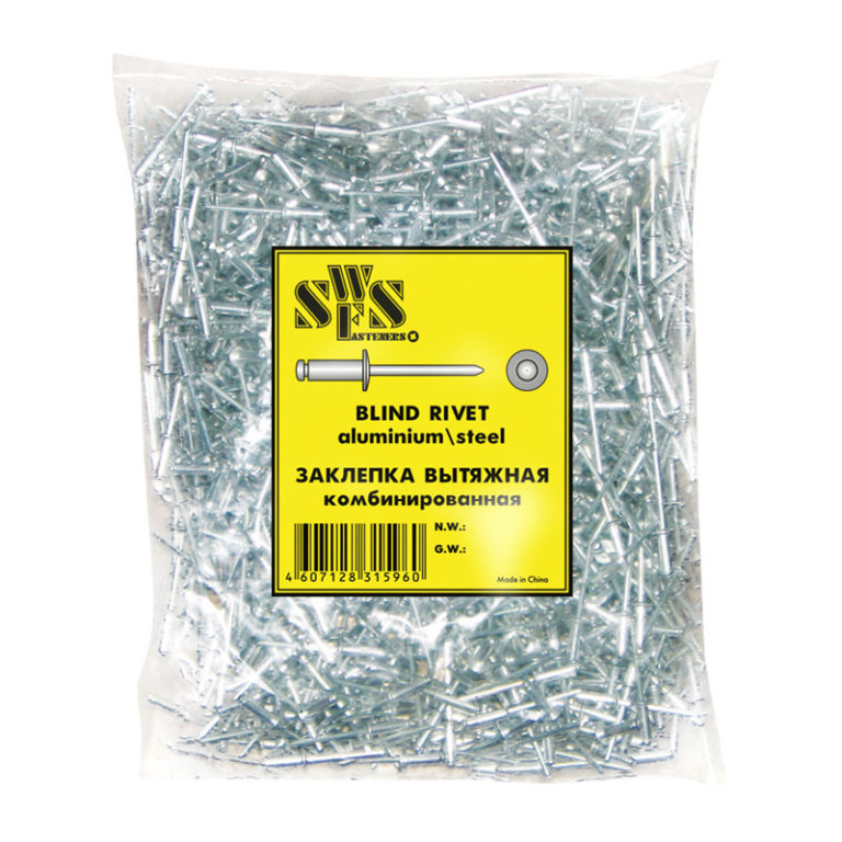 Заклепка вытяжная комбинированная SWFS 3,2х6 (1000 шт) — изображение 2