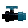 Кран шаровый Spektr компрессионный, комбинир. PN16 НР 25х3/4"