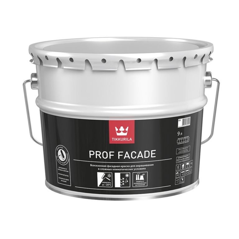 Краска фасадная Tikkurila PROF FACADE основа КС всесезонная (9 л)