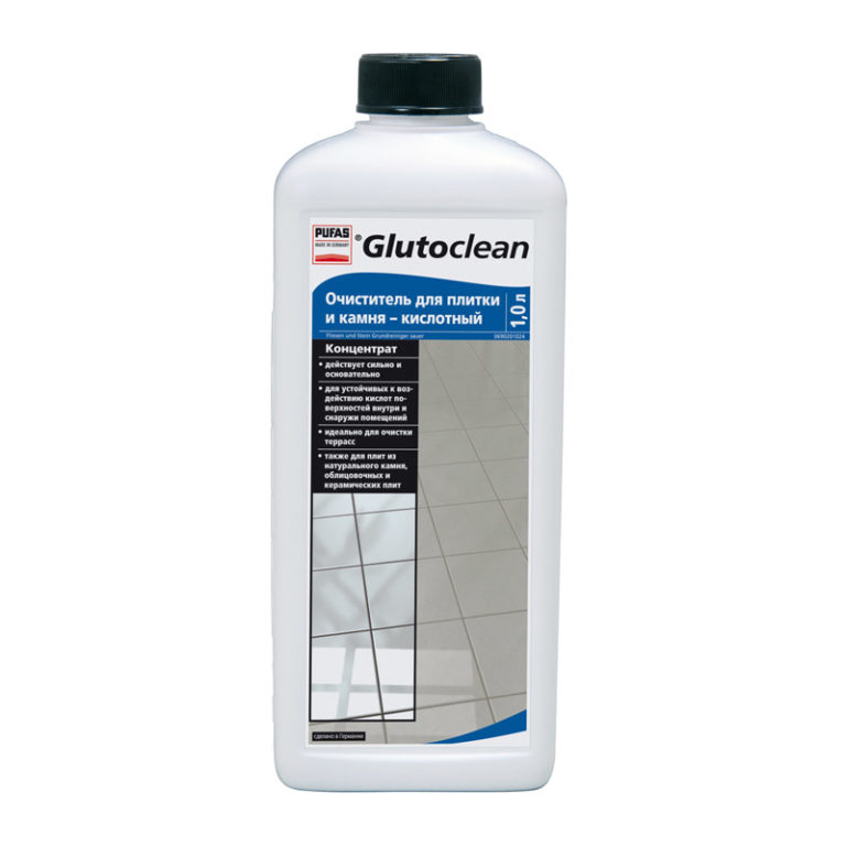 Очиститель для плитки и камня кислотный Pufas Glutoclean №352 (1 л)