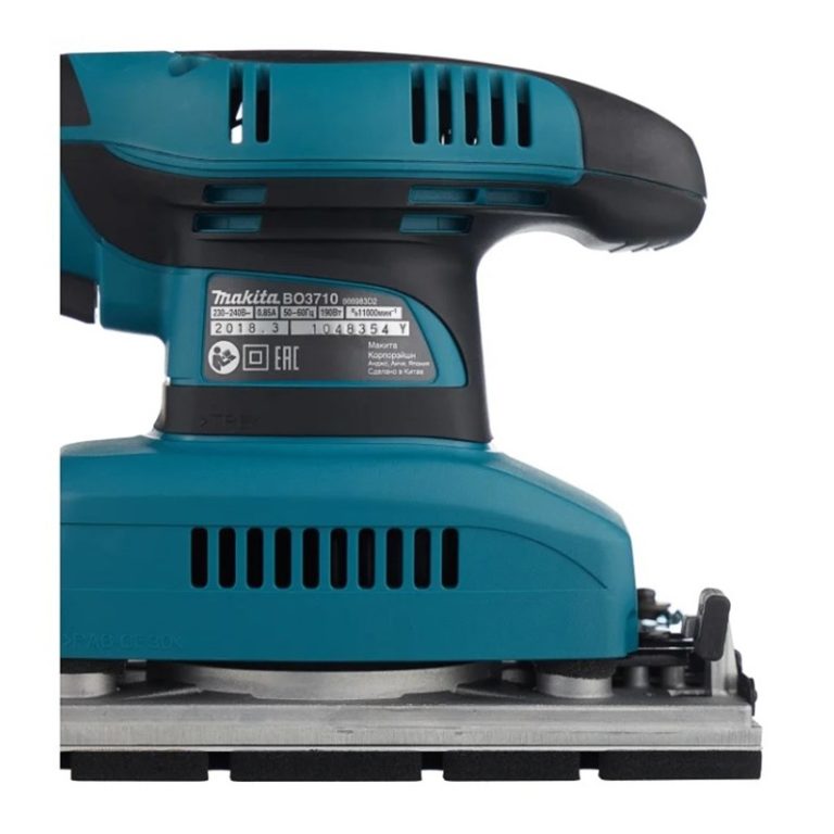 Шлифмашина вибрационная сетевая Makita BO3710, 0,19кВт, 93x185 мм, L кабеля=2м — изображение 2