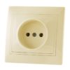 Розетка с/у Mimoza 25028, 1 гнездо, c/з, 16А, 230В, IP20