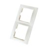 Рамка 2-х постовая Таймыр SQ1814-0026, горизонтальная, белая