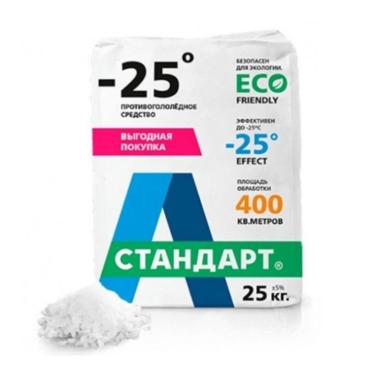 Противогололедный материал А-Стандарт -25°C (25 кг)