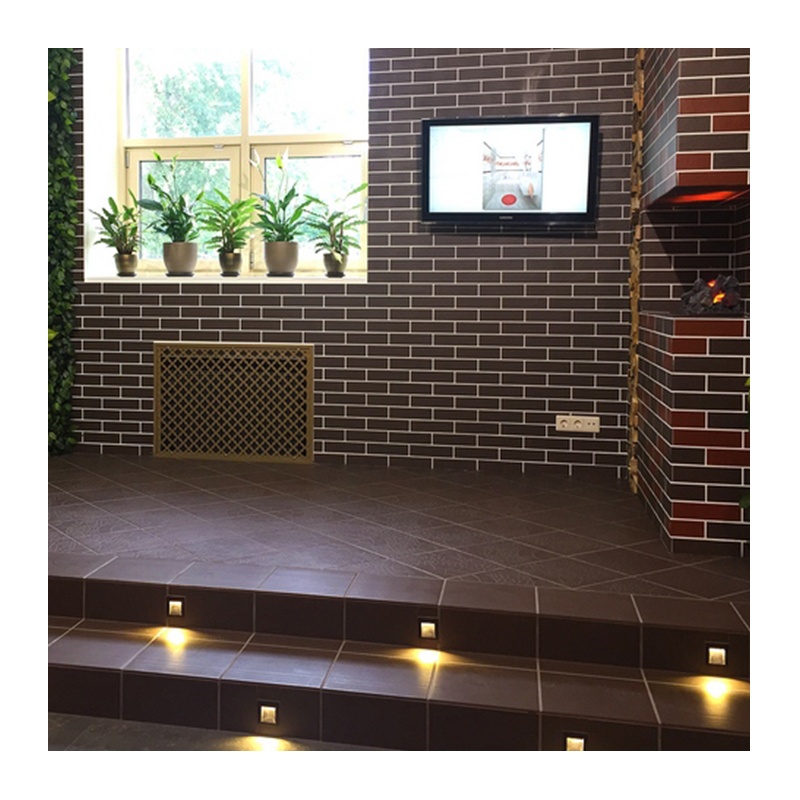 Ступень керамогранит Керамин Амстердам 4, коричневая, 298х298х8 мм — изображение 2