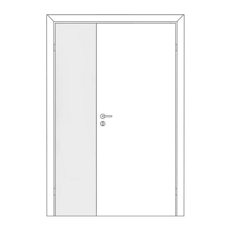 Полотно дверное ответка Olovi, глухое, белое, с/п, с/ф (М3 345х2050 мм) — изображение 2