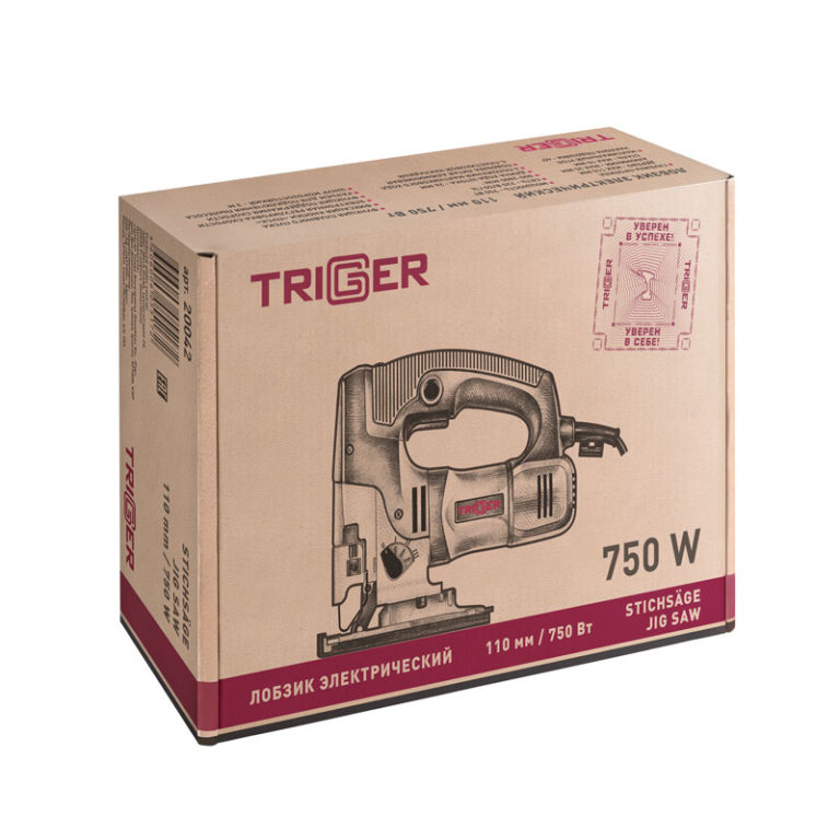 Лобзик сетевой Trigger 20042, 750 Вт, глубина пропила=110/10 мм, L хода штока=26 мм — изображение 9