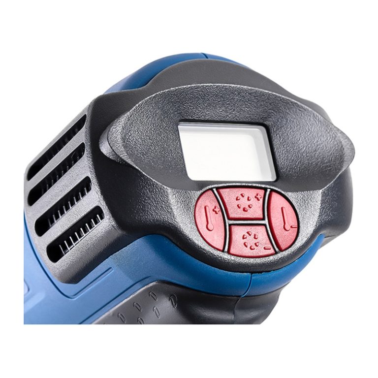 Фен строительный сетевой Trigger 20062, 2кВт 50-650°, ЖК дисплей 4 насадки, L кабеля=3м, кейс — изображение 7