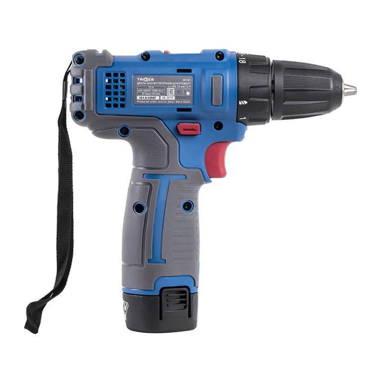 Дрель-шуруповерт Trigger 20101, 2 аккумулятора Li-ion (1,5Ач), 12V, 10 мм, 25 Нм, обойма, кейс — изображение 3
