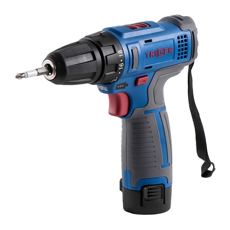 Дрель-шуруповерт Trigger 20101, 2 аккумулятора Li-ion (1,5Ач), 12V, 10 мм, 25 Нм, обойма, кейс — изображение 10