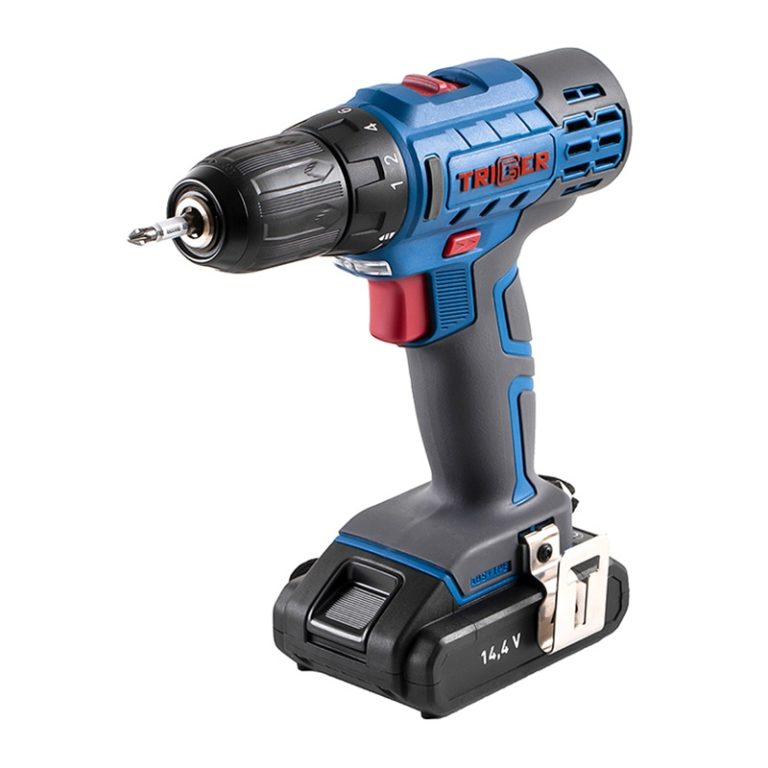 Дрель-шуруповерт Trigger 20102, 2 аккумулятора Li-ion (1,5Ач), 14,4V, 10 мм, 35 Нм, слайдер, кейс — изображение 10