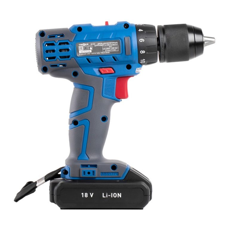 Дрель-шуруповерт Trigger 20103, 2 аккумулятора Li-ion (1,5Ач), 18V, 13 мм, 42 Нм, слайдер, кейс — изображение 3