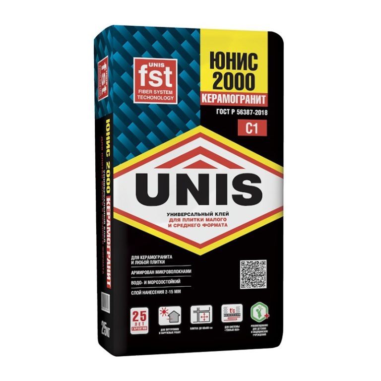 Клей для плитки Unis 2000 (25 кг)