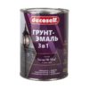 Грунт-эмаль Pufas Decoself 3 в 1 быстросохнущая матовая белая (0,9 кг)