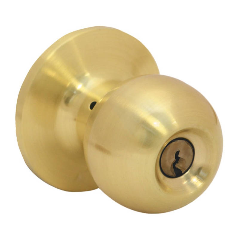 Защелка дверн. SCHLOSS 42013 KL-01 с ручк. шар ключ/фикс мат. зол (30) — изображение 2