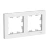 Рамка 2-х постовая Atlasdesign ATN000102, универсальная, белая