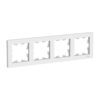 Рамка Atlasdesign ATN000104, 4-х постовая, универсальная, белая