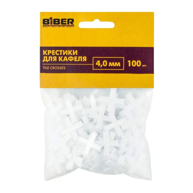 Крестики для кафеля Biber 55605, 4 мм (100 шт.) — изображение 3
