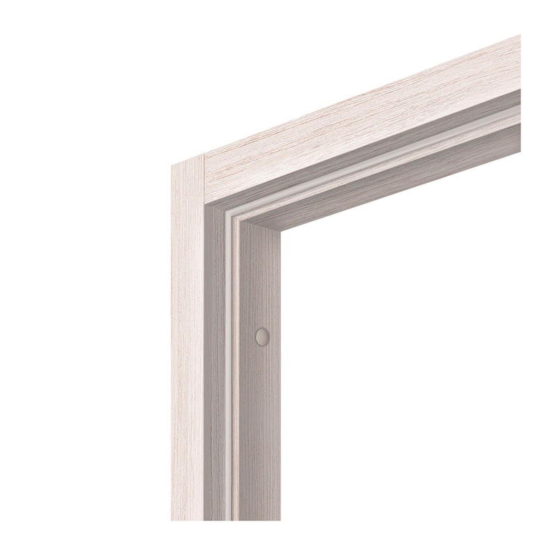 Коробка дверная Olovi, экошпон, однопол., с уплотн., дуб белый, б/ф, 28х70 мм — изображение 2