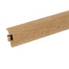 Плинтус Ideal Комфорт 206, с кабель-каналом и мягким краем, дуб коньячный, 55 мм (2,2 м)